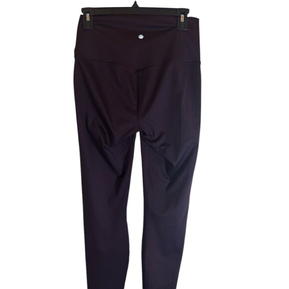 Yogalicious Lux Purple Hi-Rise Elastic Free Waistband Yoga Pants Leggings Sz M - Picture 5 of 11